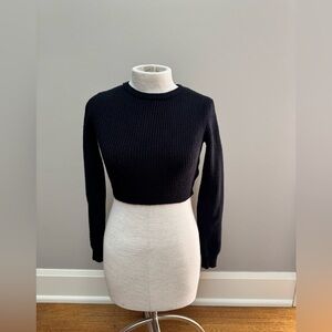 Adika Black Textured Sweater